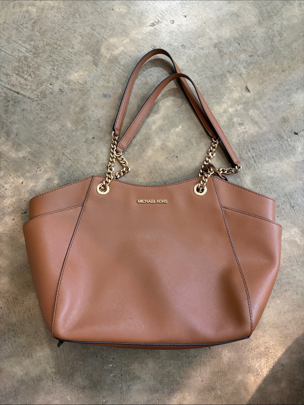 Michael Kors Jet Set Travel Large Saffiano Leather Shoulder Bag